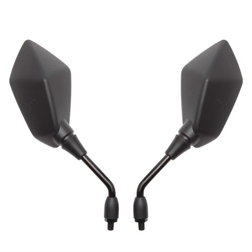 Black 10mm motorcycle mirrors - motorcycle,