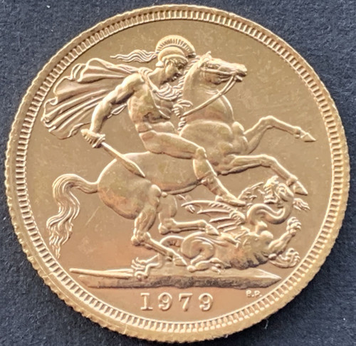 1979 gold sovereign coin - 1979,
