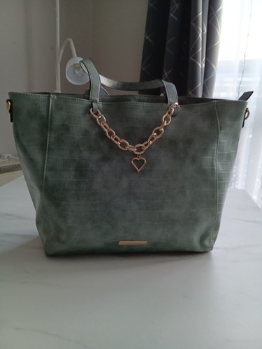 Sage green tote shoulder - , bag