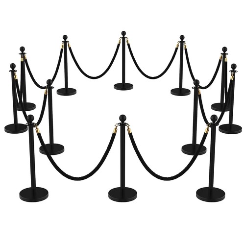 12pcs crowd control stanchion - crowd,
