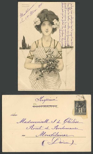 Raphael kirchner artist - kirchner, signed