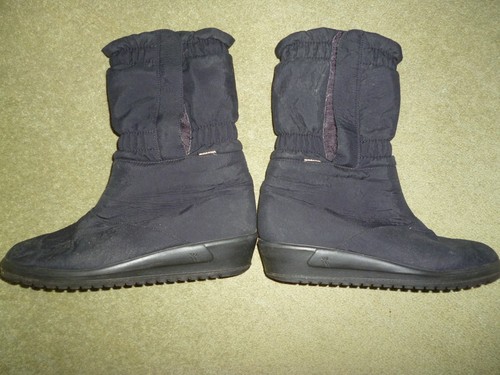 Romika black boots waterproof - black,