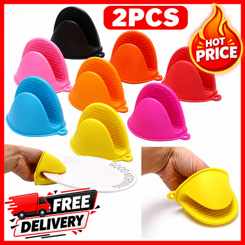 2pcs oven mitts silicone - oven,