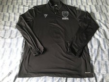 Northampton Saints, Black 1/4 Zip Training Top, Size 3XL, Macron, Rugby Union