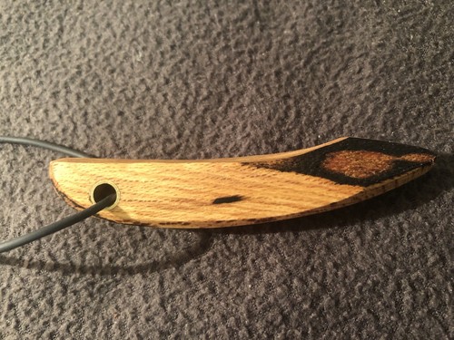 Pendant necklace spalted - necklace,,