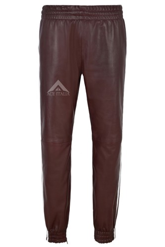 Mens real leather trouser - mens,