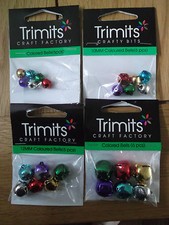 PACK OF COLOURED JINGLE BELLS