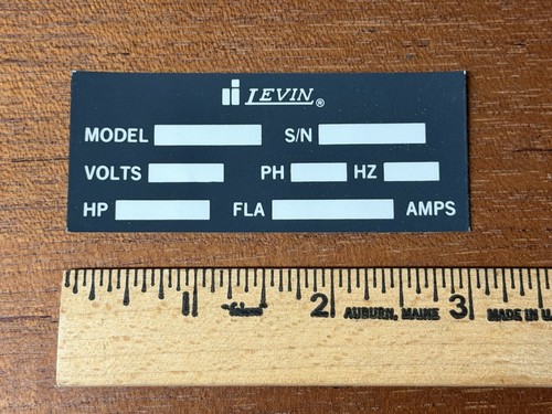 Nos label for - label, levin