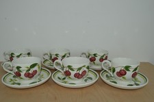 Portmeirion Summer Fruit - Set of 6 x Tea Cup and Saucers (#76)