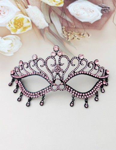 Pink crystal masquerade - masquerade, mask