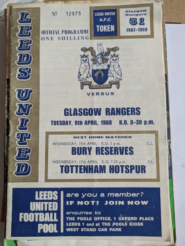 Leeds united 1967 glasgow - united, v