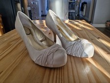 Debenhams Debut Stunning  Ivory Bridal Shoes Size 4