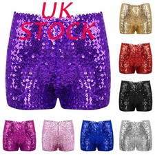 UK Kids Girls Glitter Sequin