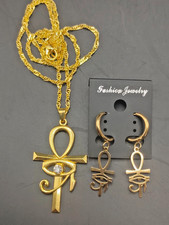 Gold Eye of Horus & Ankh