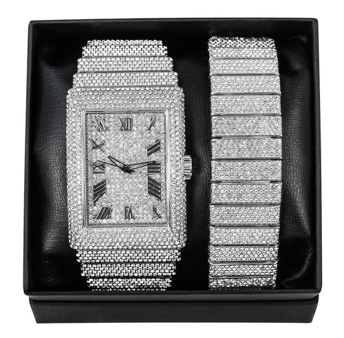 18k gold white - gold, roman
