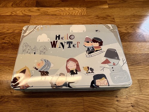 Christmas biscuit tin - christmas,