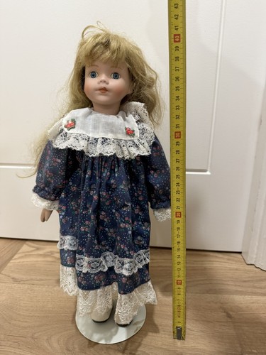 Vintage porcelain doll - vintage,