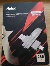 New Netac US5 USB 3.2 Gen 2 Dual Interface USB Flash Drive 128GB 256GB 512GB 1TB
