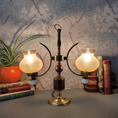 Vintage brass arm - vintage, 2-arm