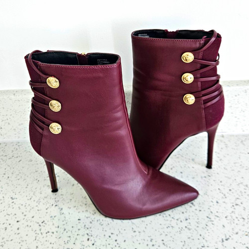 River island burgundy faux - river,