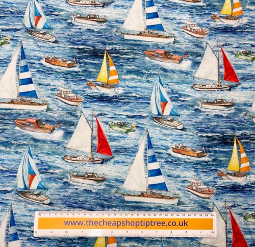 Seaside cotton fabric mixed - fabric,