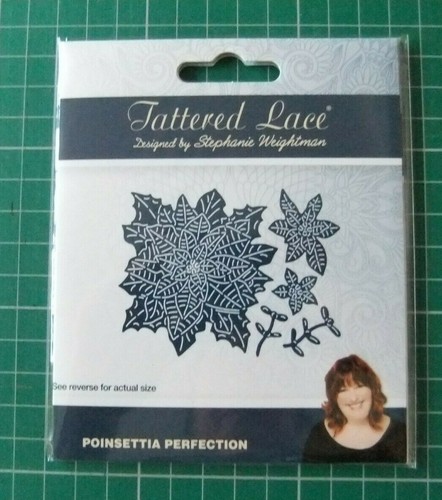 Tattered lace poinsettia - lace, ''poinsettia