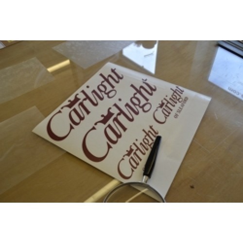 Carlight caravan name - carlight, sticker