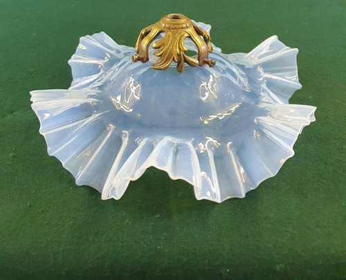 Antique opaline lamp shade - antique,