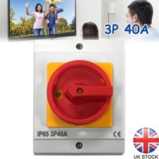 40 Amp 3 Pole Rotary Isolator