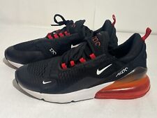 Nike Air Max 270 Trainers UK Size 10 AH8050-016 Black White Red Lightweight