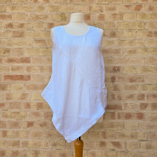 Oska linen vest blouse - oska, womens