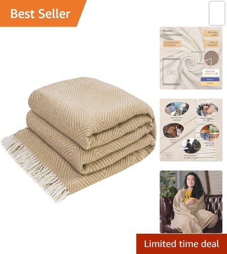 Merino wool throw blanket - throw,