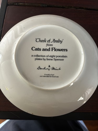 Set cats flowers plates - set,