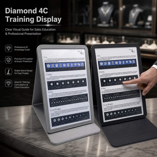 Diamond education display - diamond, 4c