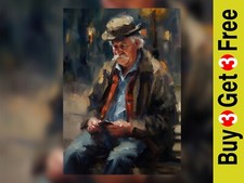 Reflective Old Man Portrait