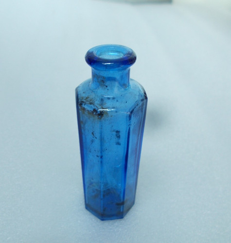 Poison bottle colbalt blue - poison,