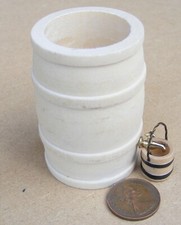 Dolls House Wooden Rain Barrel