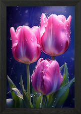 Tulip Flower Framed Wall Art