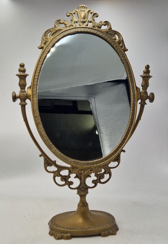 Vintage brass ornate - ornate, vanity