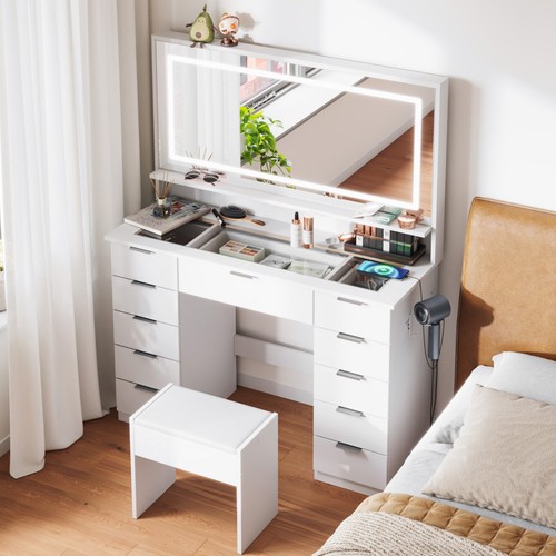 Vanity dressing table with led - dressing,