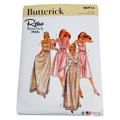 Butterick b6914 nightgown - b6914,