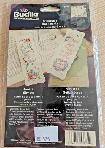 Bucilla bookmarks cross stitch - bucilla,