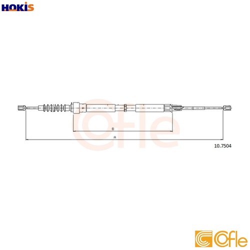 Cable pull parking brake - pull,