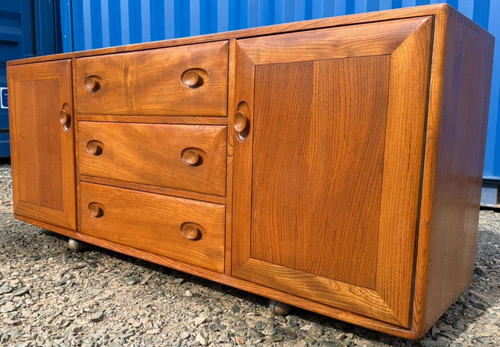 Ercol 455 sideboard elm retro - ercol,
