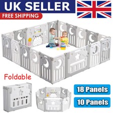 Foldable 18 Panels Baby Playpen Kids Safety Child Play Center Yard Indoor Toy