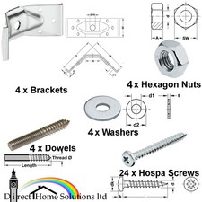 Set of 4 Table Corner Brace