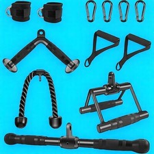 Gym Cable Attachments Lat Pulldown Kit Home Gym Equipment Weight Training Steel