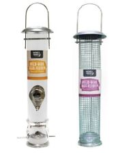 2 Deluxe Wild Bird Feeders Nut