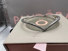 Pandora Sparkling Wishbone Bangle   SIZES 18cm