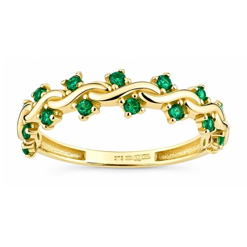 9ct yellow gold green - 9ct,
